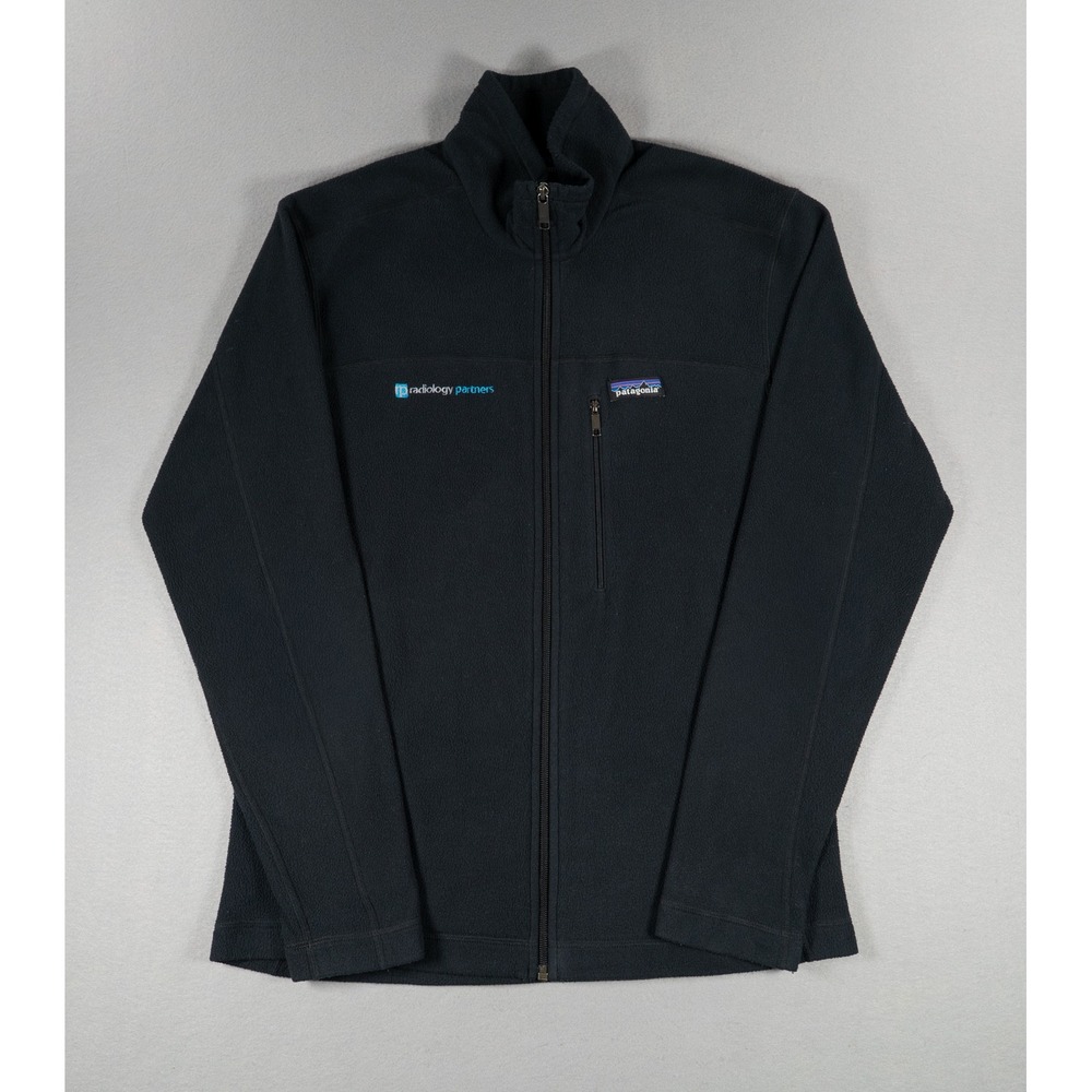 Patagonia Black Full Zip Fleece Jacket Radiology Partners Logo Men's M